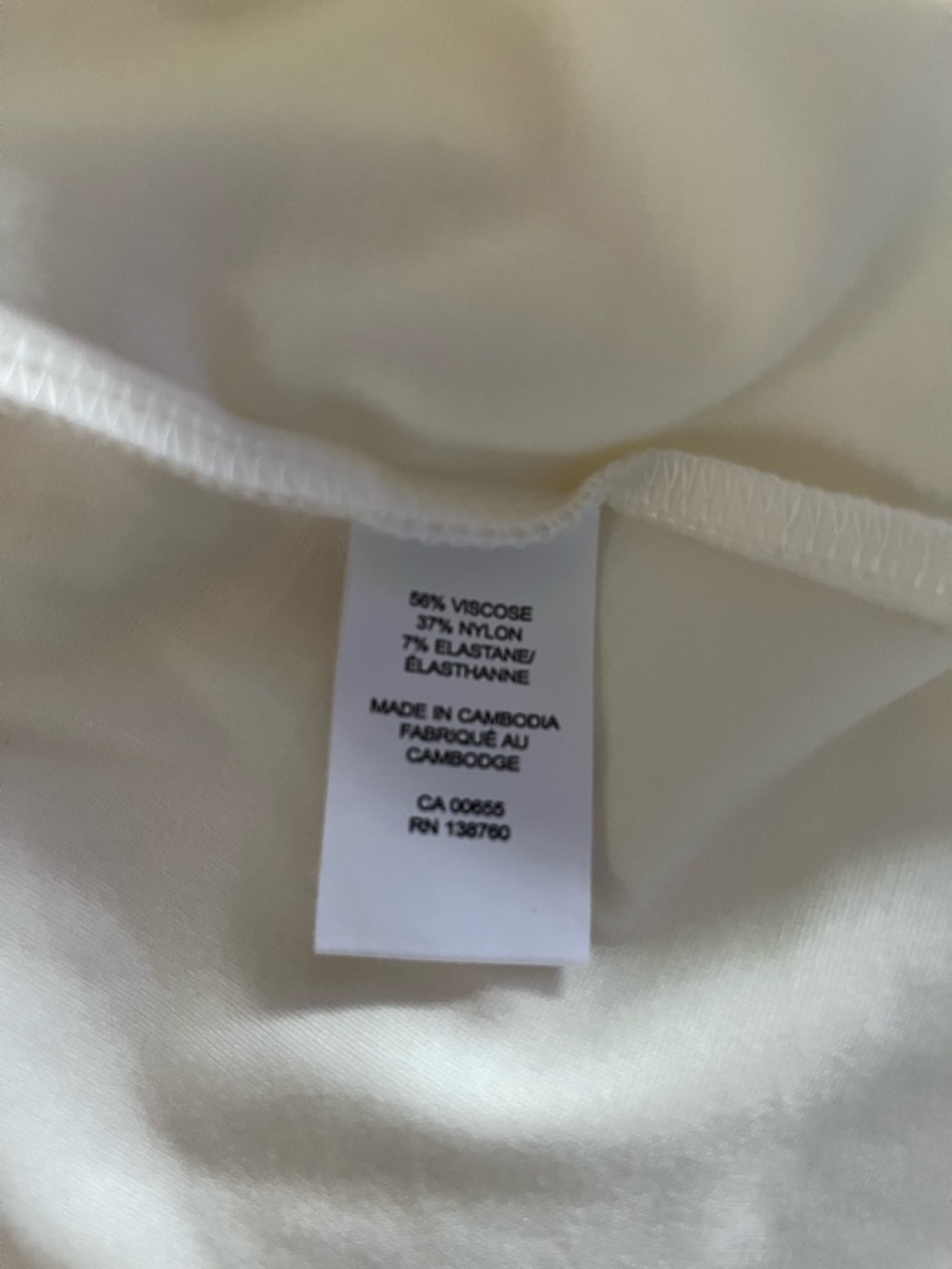 RW&CO. Cream Women's Top with Black Label